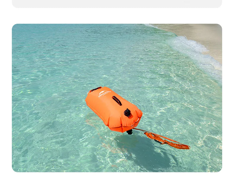 18L Waterproof Inflatable Swimming Bag Double Balloon Swim Buoy