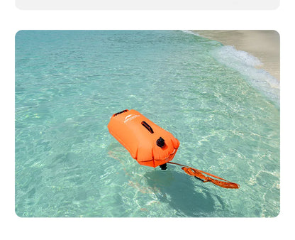 18L Waterproof Inflatable Swimming Bag Double Balloon Swim Buoy