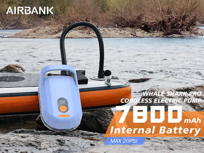 Electric Air Pump with Battery 7800 mAh 20 PSI Max Rechargeable 12 V DC Car Connection
