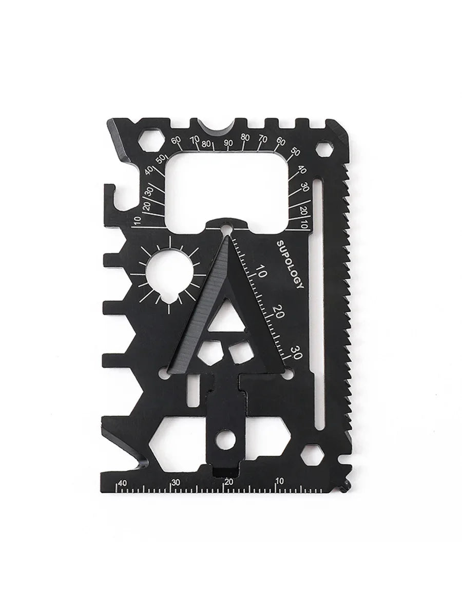 18-in-1 Credit Card Multi-Function Survival Tool