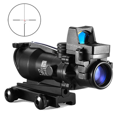 Adjustable 4x32 Red Dot 1x  4x  Red Dot Rifle Scope