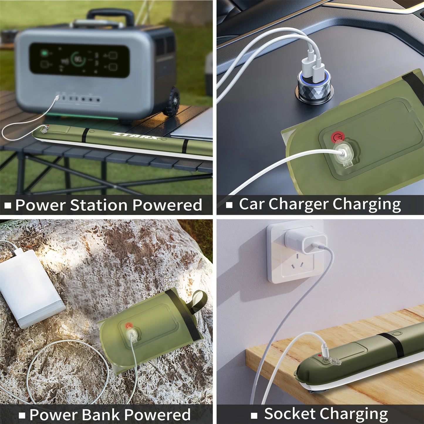 Rechargeable Camping Strong Light Waterproof 2000 mAh Tent Lamp