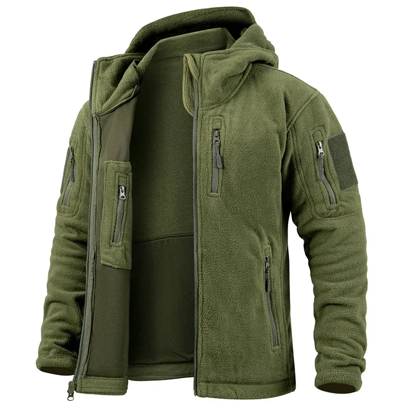 Men's Multi-Pocket Fleece Hunting / Hiking / Hoody Jacket