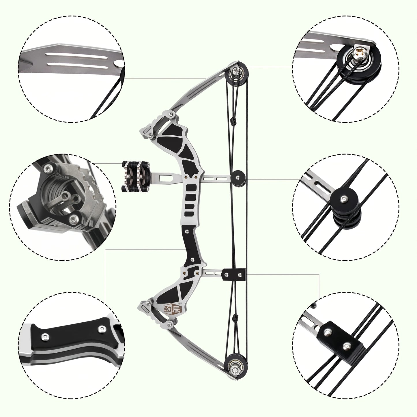 Mini Compound Bow and Arrow Set 9.5inch