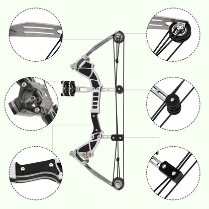 Mini Compound Bow and Arrow Set 9.5inch