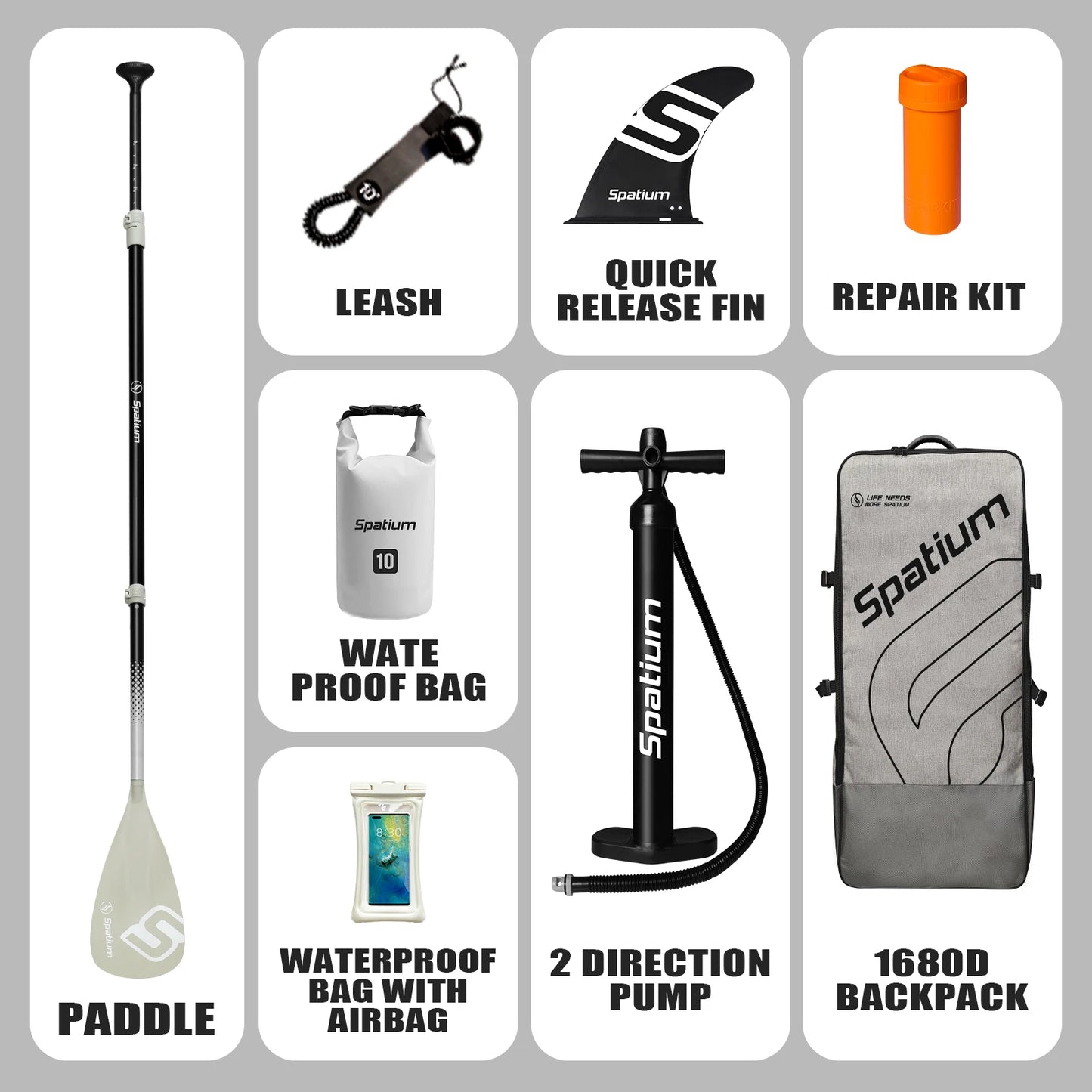 Inflatable Paddle Board With Backpack