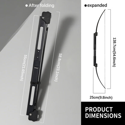 Foldable Bow and Arrow Set 55 Inch for Adults, Right Left Handed Archery