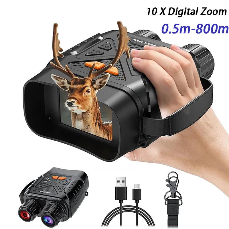 Night Vision Binoculars 7 Gear Infrared Binoculars 10X Digital Zoom