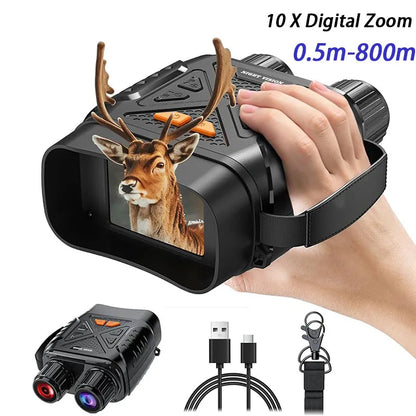 Night Vision Binoculars 7 Gear Infrared Binoculars 10X Digital Zoom