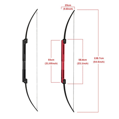 Foldable Bow and Arrow Set 55 Inch for Adults, Right Left Handed Archery