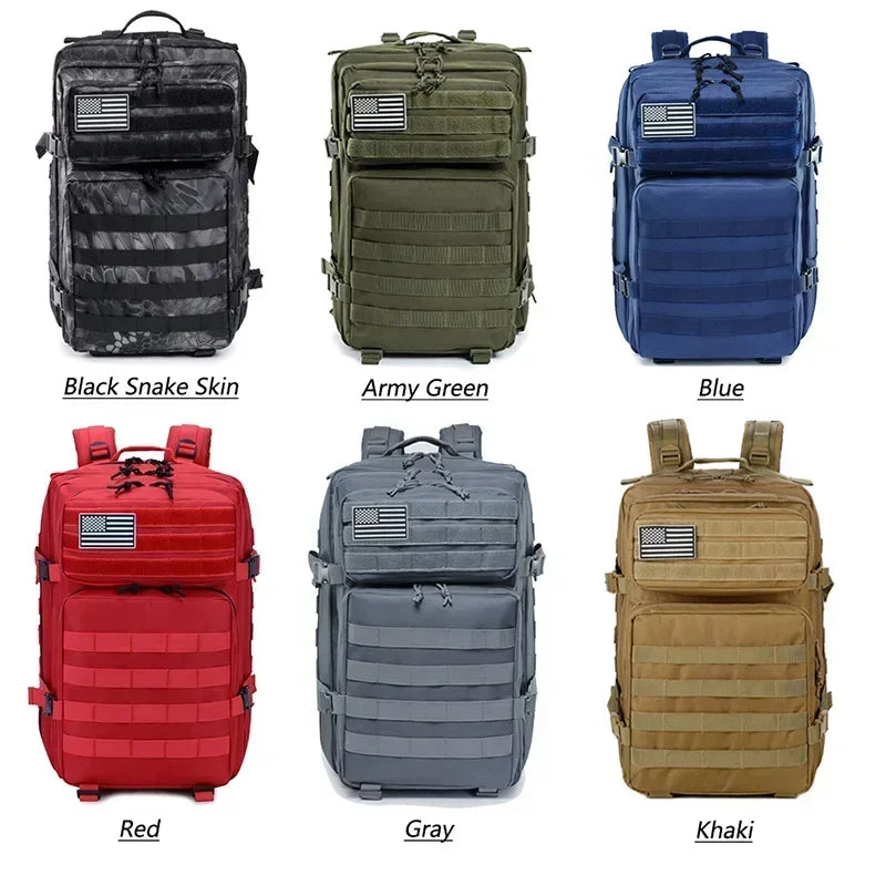 45L Large Capacity Tactical Backpack