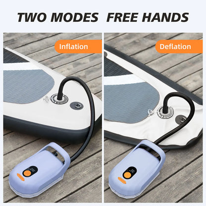 Electric Air Pump with Battery 7800 mAh 20 PSI Max Rechargeable 12 V DC Car Connection