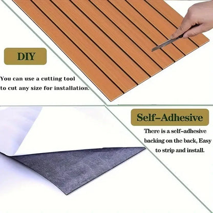 Teak Decking Sheet Boat Flooring Fit Self-Adhesive Foam Marine Flooring