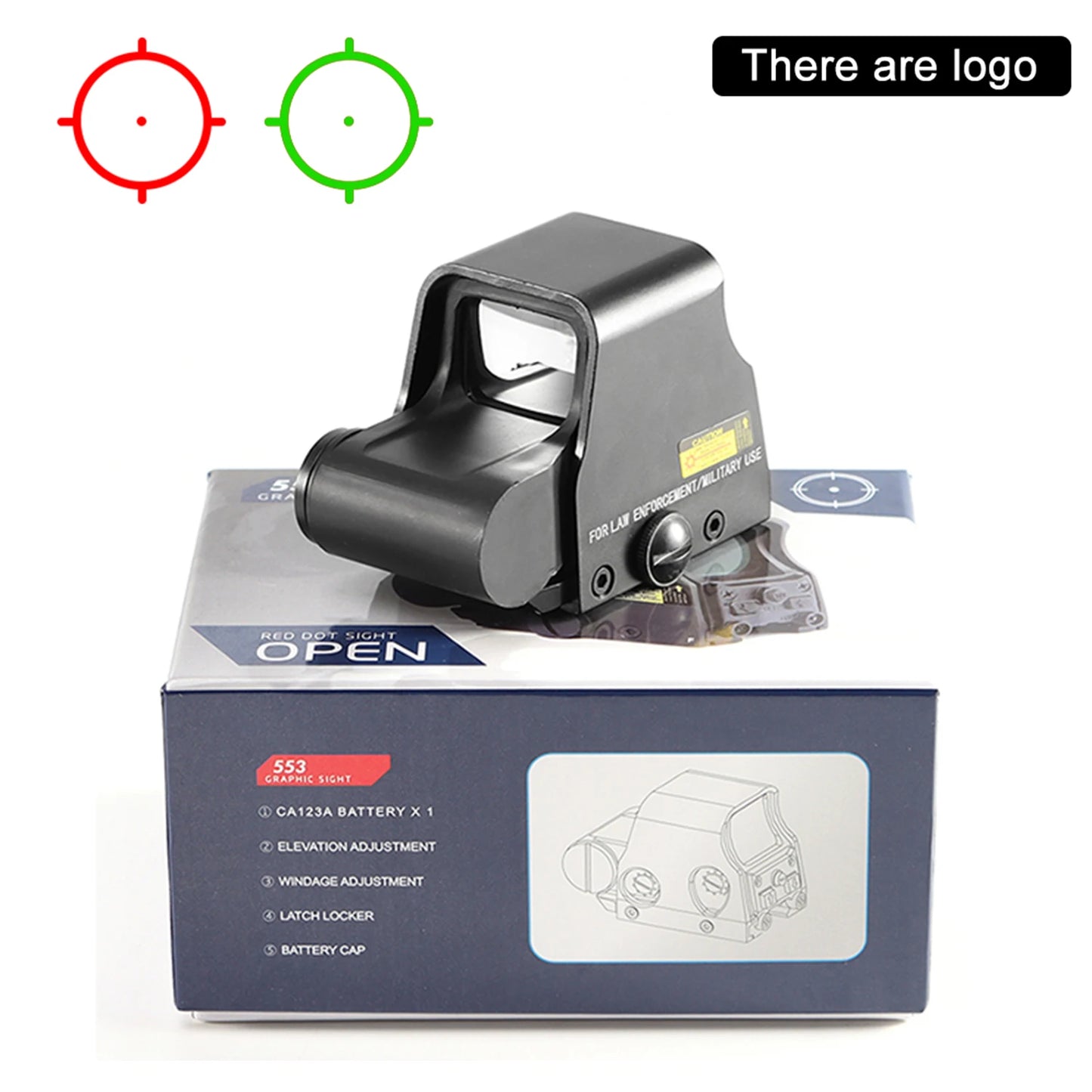 551 552 553 558 Red Green Dot Holographic Sight Scope