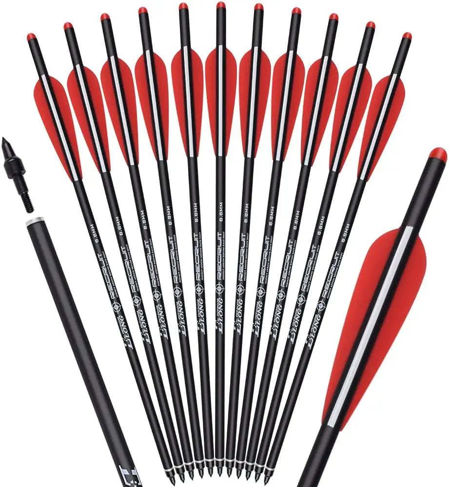 12pcs Crossbow Bolts Carbon Arrows