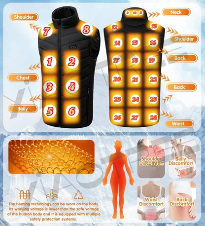 Men/Women Heated Vest Jacket