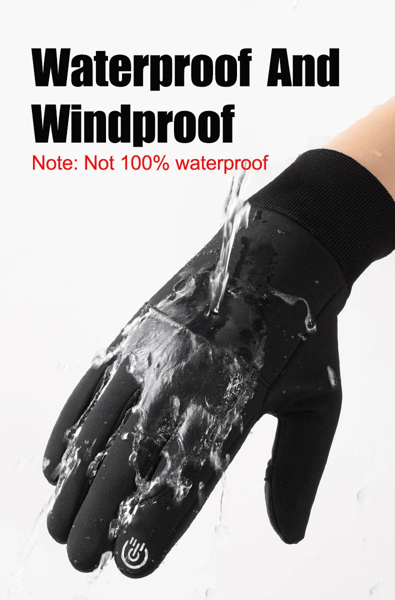Men / Women Waterproof Winter Flip Open Two Finger Gloves