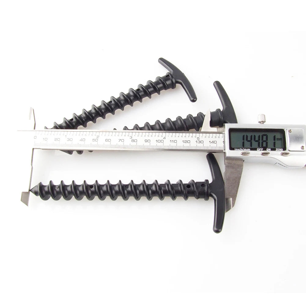 10pcs/set Windproof Ground Peg Screw Tent Stakes 14.5x7cm