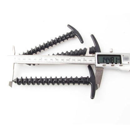 10pcs/set Windproof Ground Peg Screw Tent Stakes 14.5x7cm