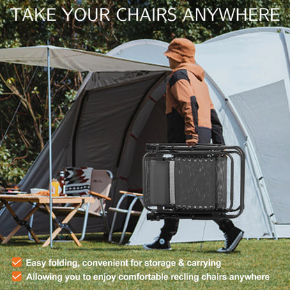 Set of 2 Recliner Lounge Chair with Cup Holder Trays