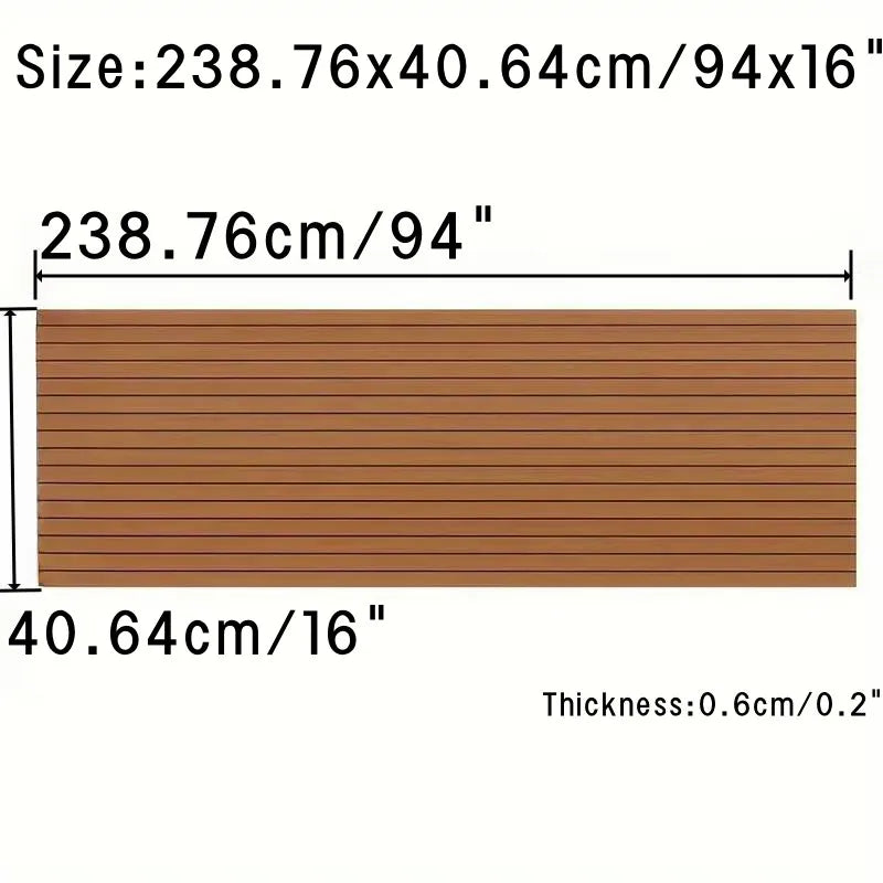 Teak Decking Sheet Boat Flooring Fit Self-Adhesive Foam Marine Flooring