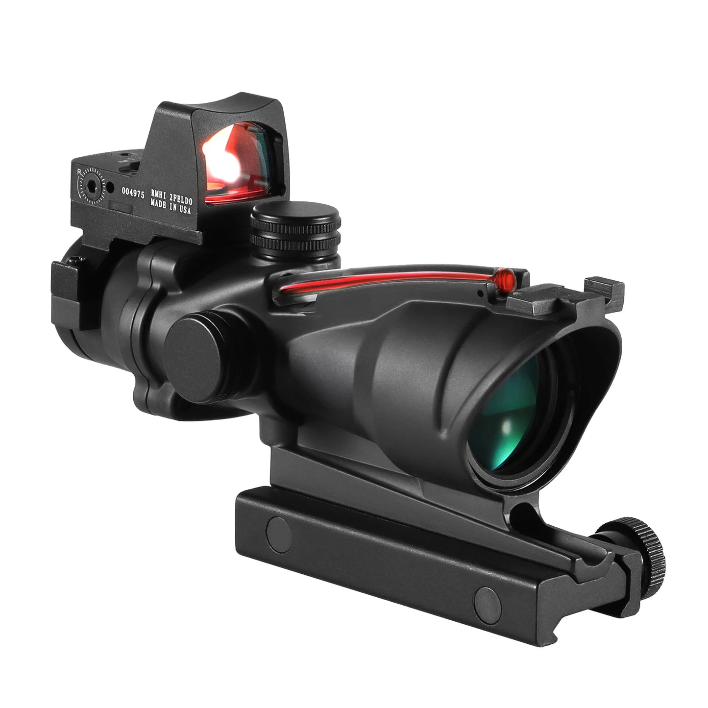 Adjustable 4x32 Red Dot 1x  4x  Red Dot Rifle Scope