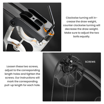 Lightweight Archery Compound Bow Kit for Hunting and Shooting
