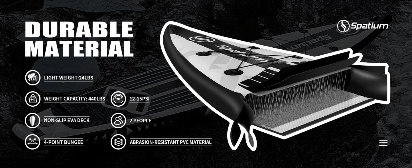 Touring Inflatable Stand Up Paddle Board Non-Slip Surf Board Water Sports Kayak