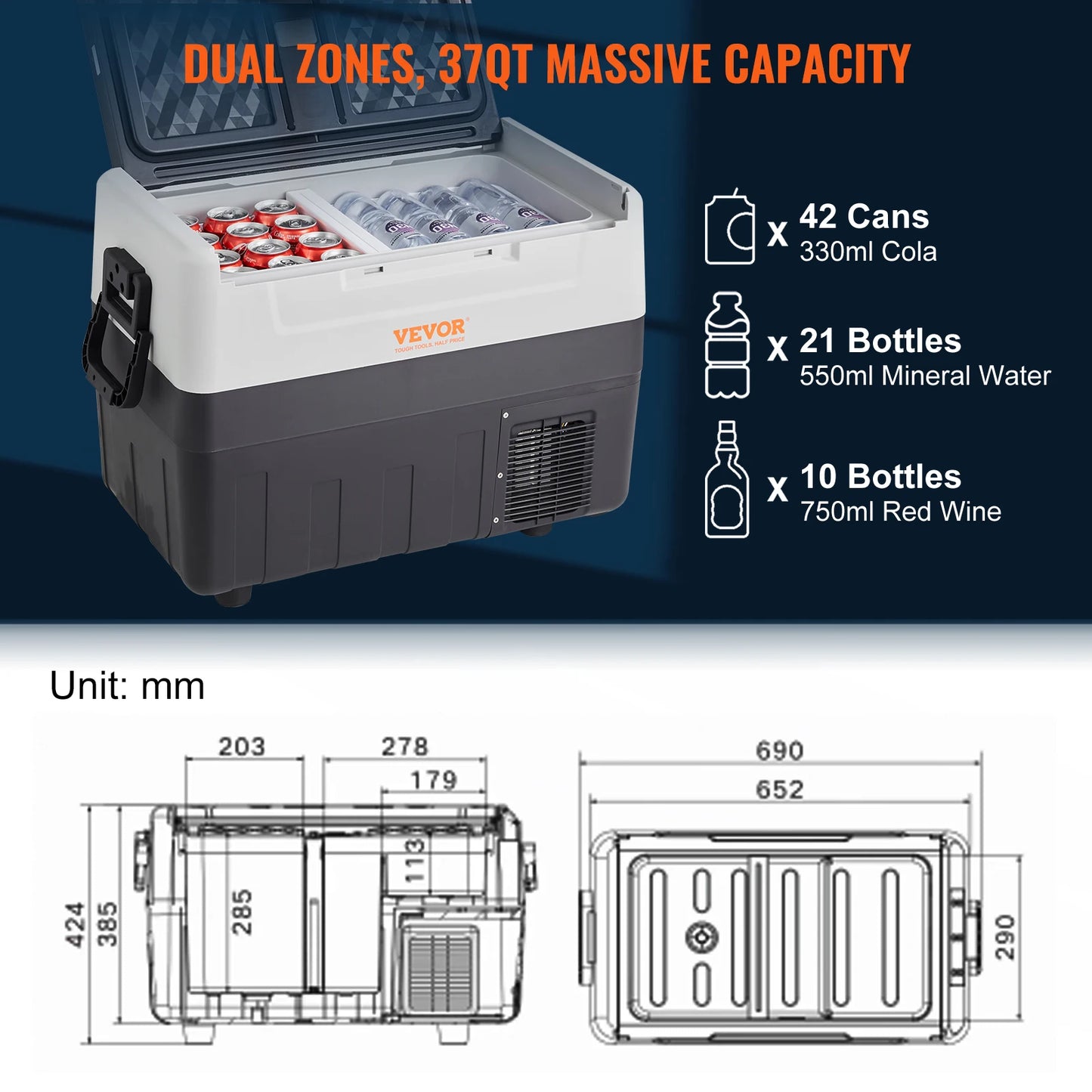 35L/45L/55L Camping / Travel Refrigerator / Freezer