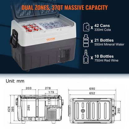 35L/45L/55L Camping / Travel Refrigerator / Freezer