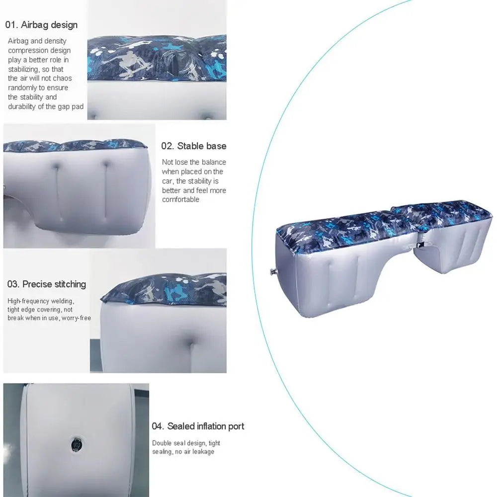 Universal Self-propelled Car Air Mattress Rear Seat Foot Gap Cushion
