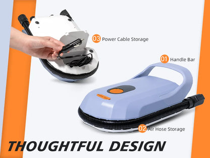 Electric Air Pump with Battery 7800 mAh 20 PSI Max Rechargeable 12 V DC Car Connection