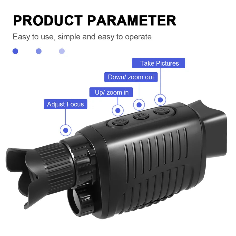Digital Night Vision HD Infrared Monocular For Hunting, Camping, Travel