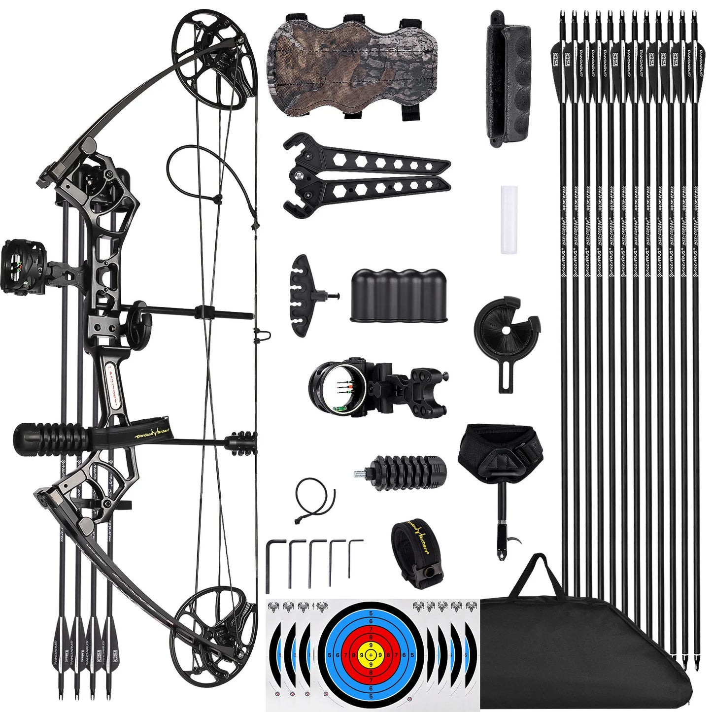 Archery Ready to Hunt Compound Bow Package for Adults and Teens
