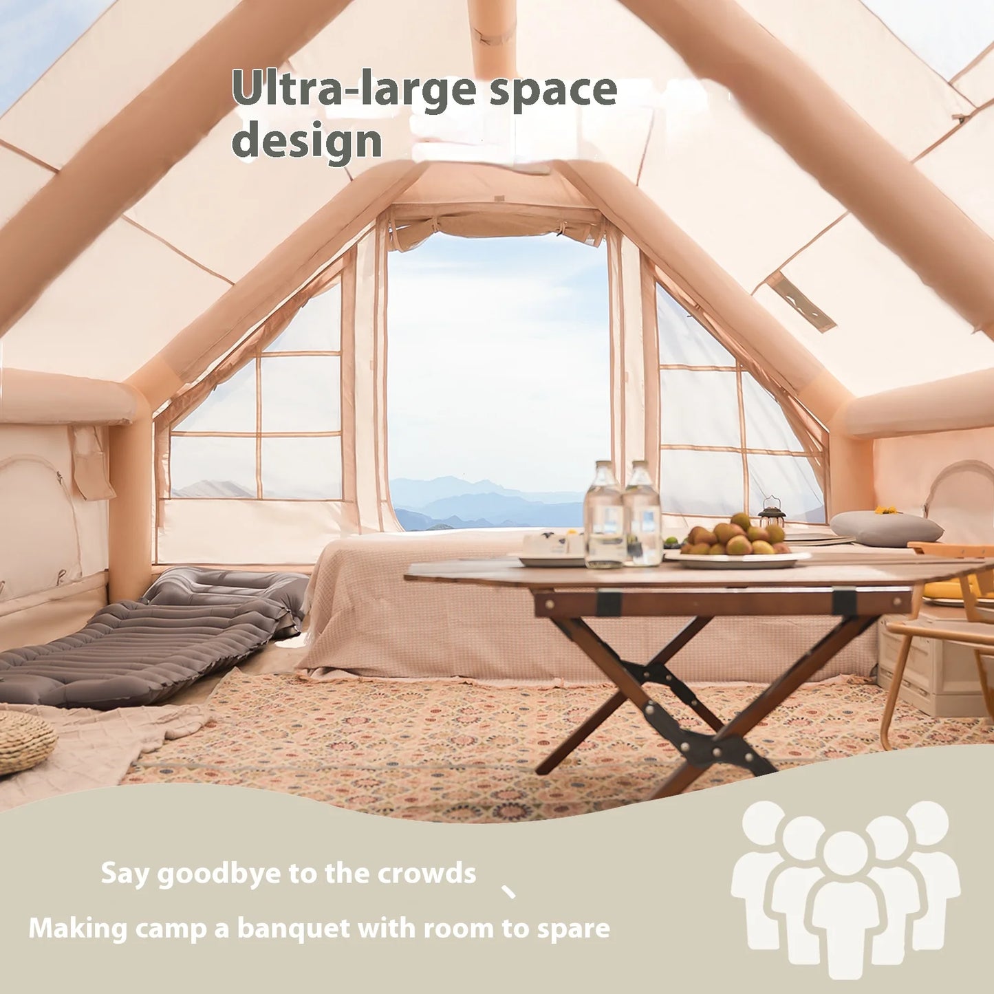 Inflatable 4/6/8 Person Tent