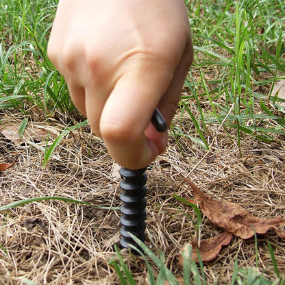 10pcs/set Windproof Ground Peg Screw Tent Stakes 14.5x7cm