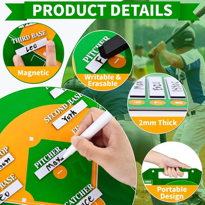 Magnetic Baseball / Softball Lineup Board