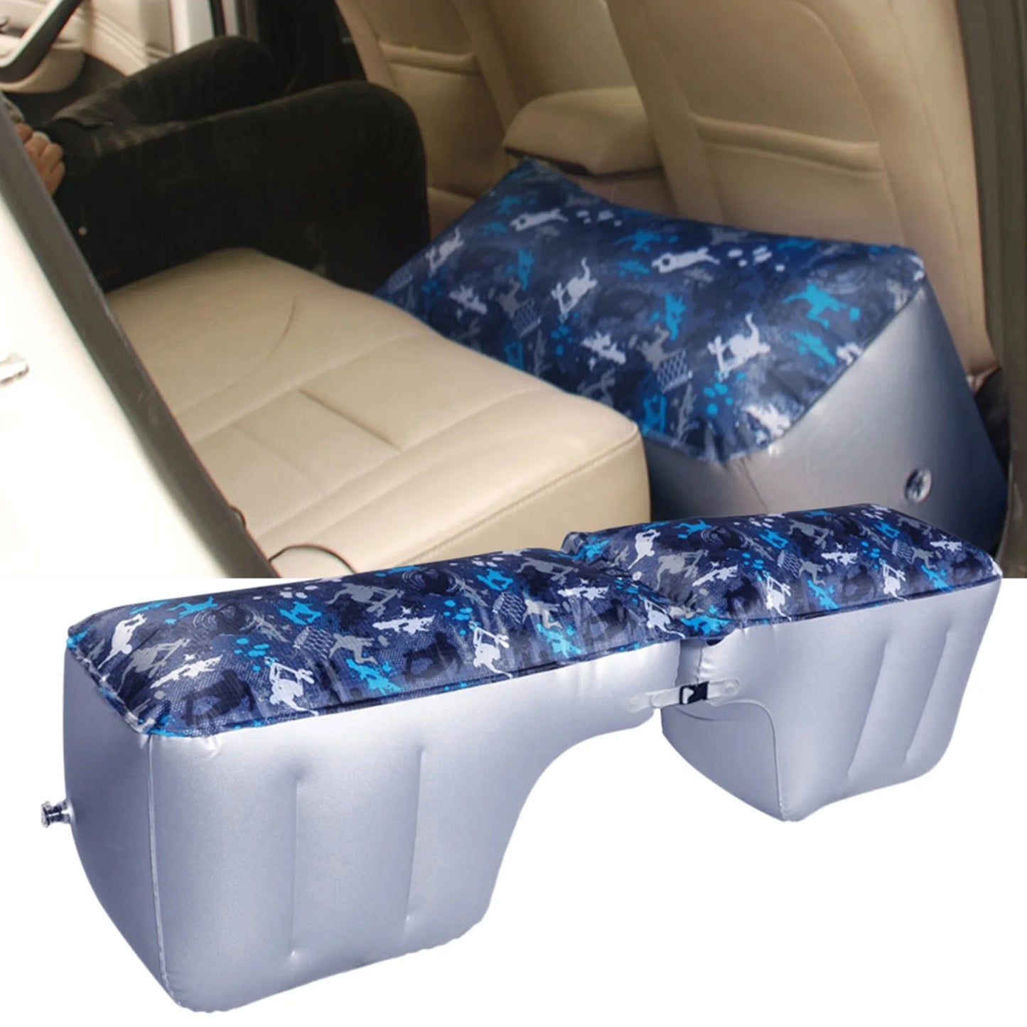 Universal Self-propelled Car Air Mattress Rear Seat Foot Gap Cushion
