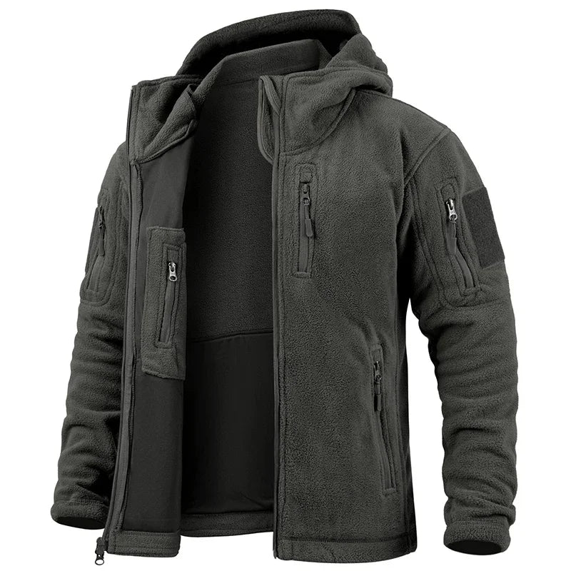 Men's Multi-Pocket Fleece Hunting / Hiking / Hoody Jacket