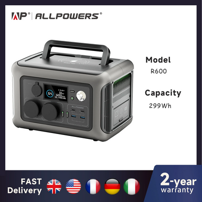 Portable (600W,1200WSurge) AC Power Station
