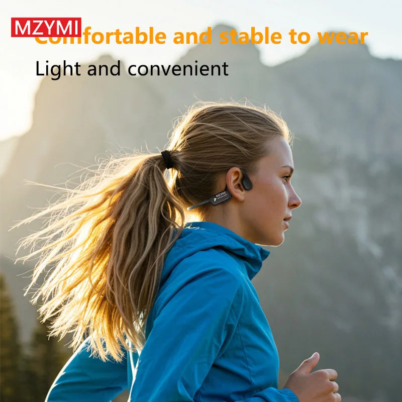 Bone Conduction Wireless Waterproof Bluetooth 5.4 Headphones