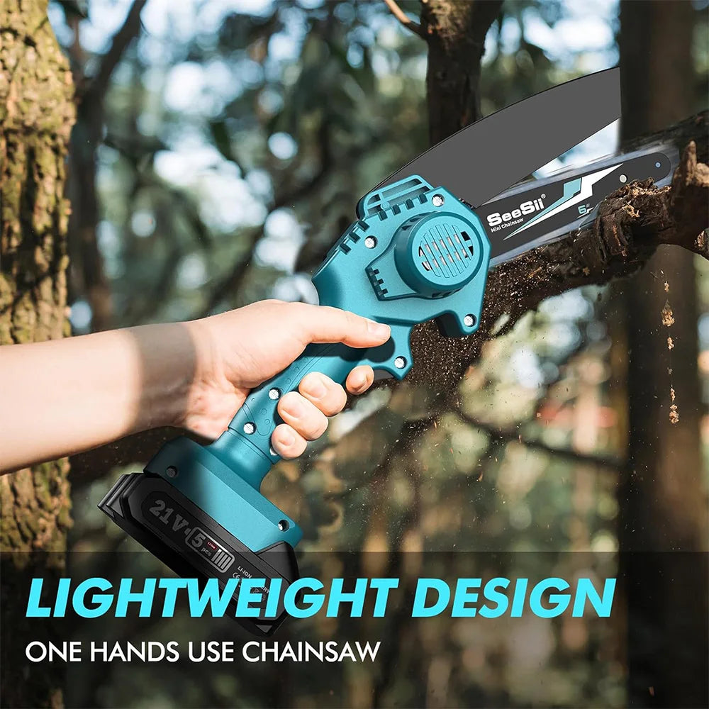 6-inch Cordless Mini Battery Chainsaw
