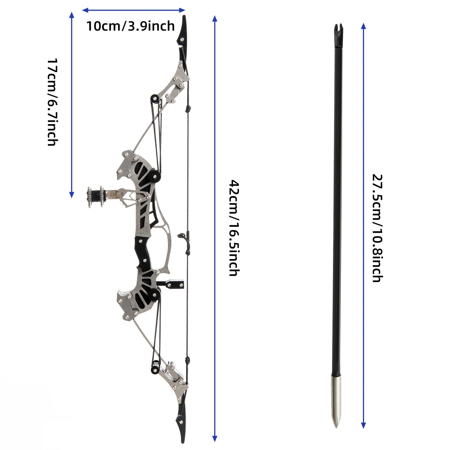Compound Bow And Arrow Set for Right Or Left Handed Shooters Outdoor Hunting Target Games
