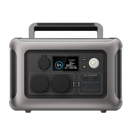 Portable (600W,1200WSurge) AC Power Station