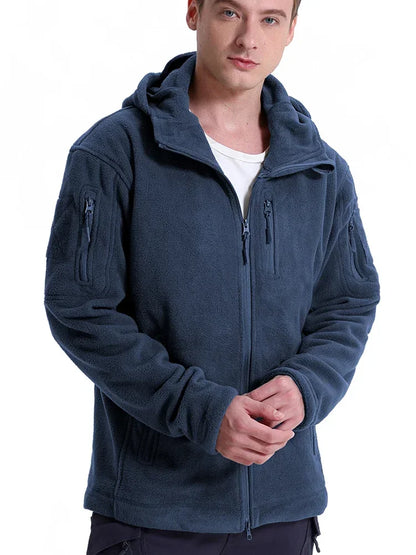 Men's Multi-Pocket Fleece Hunting / Hiking / Hoody Jacket