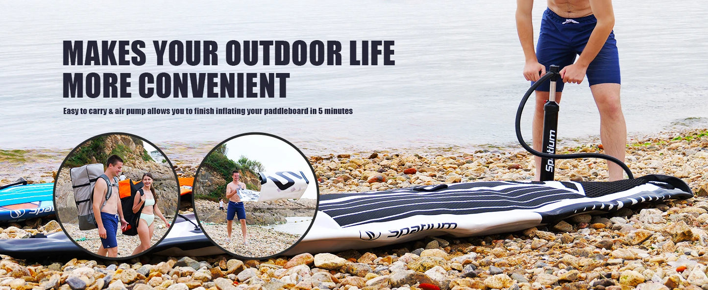 Touring Inflatable Stand Up Paddle Board Non-Slip Surf Board Water Sports Kayak