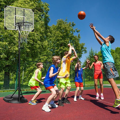 Portable Basketball Hoop System Height Adjustable 7.5ft - 9.2ft 32 Inch Backboard